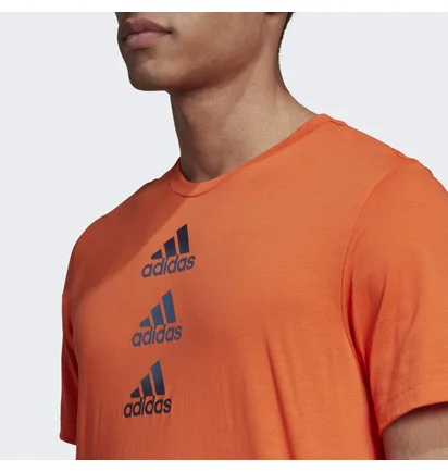 Футболка чоловіча Adidas Designed To Move Logo Tee Orange Hm4802