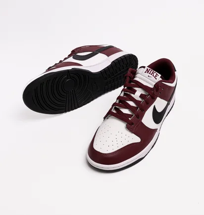 Кроссовки мужские Nike Dunk Low White/Bordo FZ4616-600