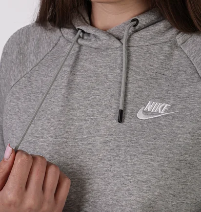 Худи женское Nike W Essential Fleece Hoodie Grey BV4124-063