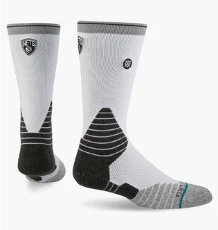 Шкарпетки унісекс Stance Nba Brooklyn Nets Logo Crew Basketball Socks White (1 пара) M559C5LCNE-GRY
