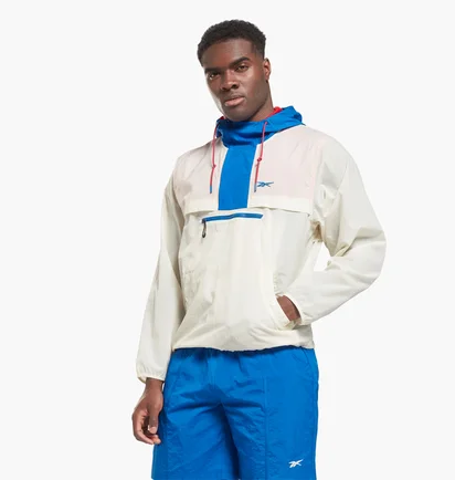 Худи мужское Reebok Lightweight Woven Anorak Jacket Beige HG8904