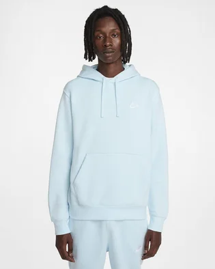 Худи мужское Nike Sportswear Club Fleece Pullover Hoodie Light Blue BV2654-474