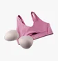 Топ женский Nike Indy Plunge Cutout Pink Dv9837-665