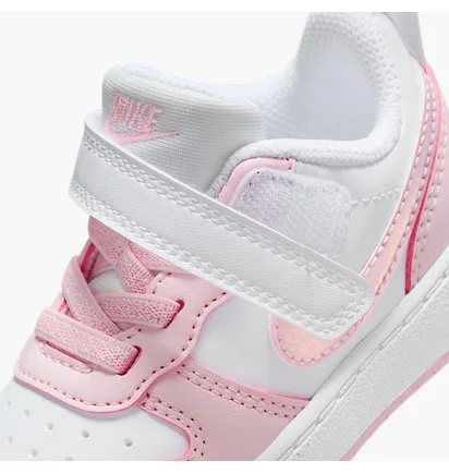 Кросівки дитячі Nike Court Borough Low Recraft (Td) White/Pink DV5458-105