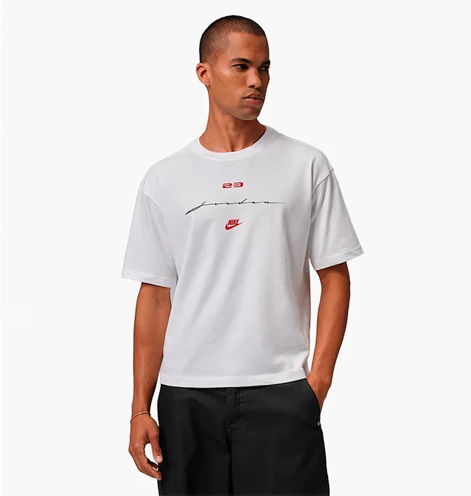 Футболка чоловіча Air Jordan Flight Script White IF3014-100