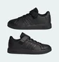 Кроссовки детские Adidas Grand Court Elastic Lace And Top Strap Black FZ6161