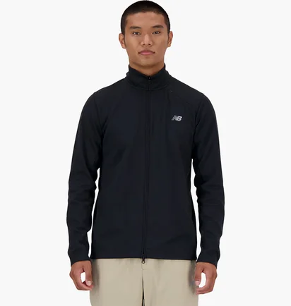 Олімпійка чоловіча New Balance Tech Knit Full Zip Black MJ41178BK