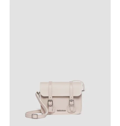 Сумка унисекс Dr. Martens 7 Inch Leather Crossbody Bag Beige AC917348