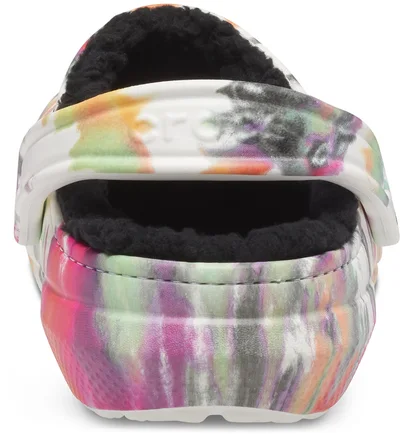 Тапочки унисекс CROCS Classic Lined Tie-Dye Clog Multi 206341-0C4