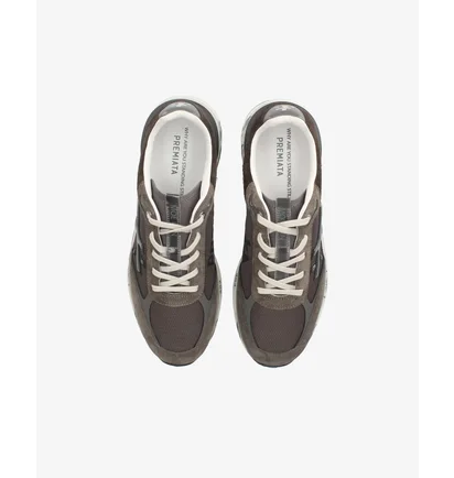 Кроссовки мужские Premiata Moerun Grey/Brown VAR-6446