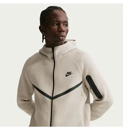 Кофта чоловіча Nike M Nk Tch Flc Fz Wr Hoodie Beige HV0949-236