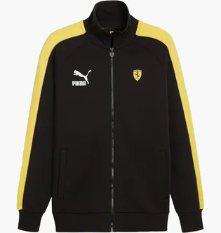 Олімпійка чоловіча Puma Scuderia Ferrari Race Iconic T7 Motorsport Jacket Black/Yellow 625198-01