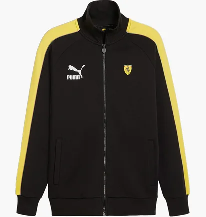 Олимпийка мужская Puma Scuderia Ferrari Race Iconic T7 Motorsport Jacket Black/Yellow 625198-01