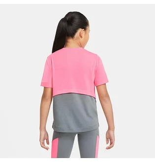 Футболка дитяча Nike Dri-Fit Trophy Ss Top Pink/Grey DA1096-675