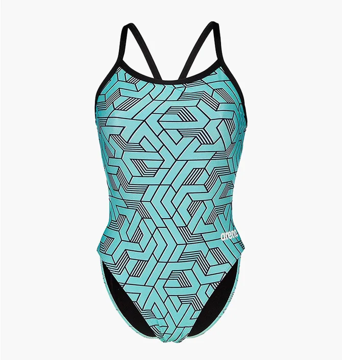 Купальник женский Arena Escape Swimsuit Challenge Back 44 Turquoise 007739-580