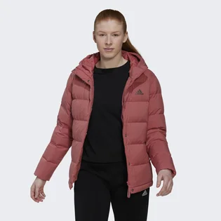 Пуховик жіночий Adidas Helionic Hooded Down Jacket Red Hg8745