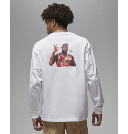 Свитшот мужской Air Jordan Flight Mvp 85 L/S Tee White Dv8428-100