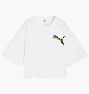 Футболка жіноча Puma Ess Leo Luxe Graphic White 632337-02