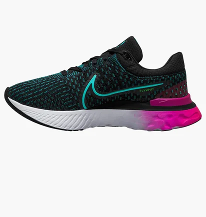 Кроссовки женские Nike React Infinity Run Flyknit 3 Black/Turquoise DD3024-003