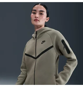 Толстовка жіноча Nike Sportswear Windrunner Tech Fleece Olive HV6747-320
