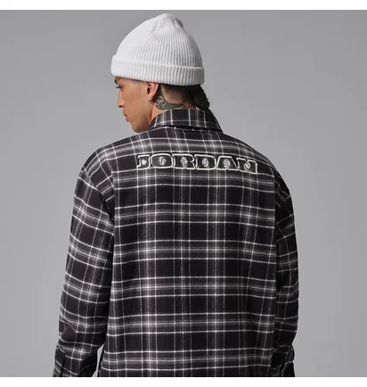 Сорочка чоловіча Air Jordan Brooklyn Graphic Flannel Black/Grey IF1857-010