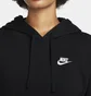 Худі жіноче Nike W Nsw Club Flc Po Hdy Std Black Dq5793-010