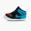 Кроссовки детские Air Jordan 1 Crib Bootienc To Chi Leather Black/Blue At3745-046