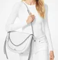 Сумка женская Michael Kors Jagger Large Pebbled Leather Messenger Bag White 30S0S1JM9L-OPTIC-WHITE-8448