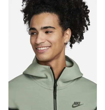 Толстовка чоловіча Nike M Nsw Tch Flc Hoodie Fz Wr Olive Cu4489-330