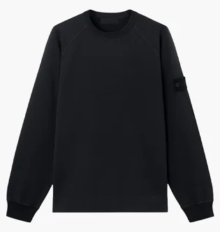 Світшот чоловічий Stone Island Patch Crewneck Black L1S156100064S00F3-V0029