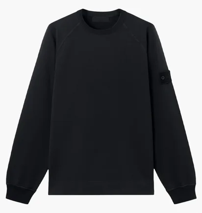 Світшот чоловічий Stone Island Patch Crewneck Black L1S156100064S00F3-V0029