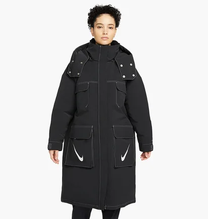 Парка жіноча Nike Sportswear Storm-Fit Swoosh Hooded Parka Black DJ1979-010