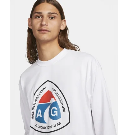 Футболка чоловіча Nike Nrg Acg Long Sleeve Outdoor T-Shirt White DX9450-100