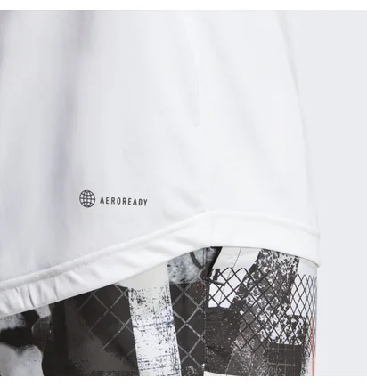 Футболка чоловіча Adidas Club 3-Stripes Tennis Tee White Hs3261
