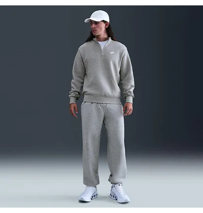 Кофта чоловіча Nike Club 1/2 Zip Fleece Grey FN3864-063
