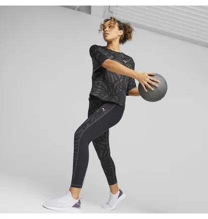 Леггинсы женские Puma Train Favorites Aop High Waist 7/8 Tight Black 522421-51