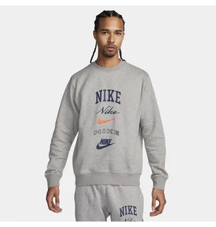 Свитшот мужской Nike Long-Sleeve Crew-Neck Sweatshirt Club Fleece Green FN2610-063