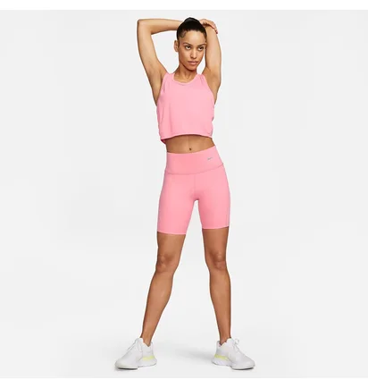 Шорты женские Nike Mid-Rise Ribbed Panel Running Pink DX2951-611