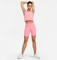 Шорты женские Nike Mid-Rise Ribbed Panel Running Pink DX2951-611