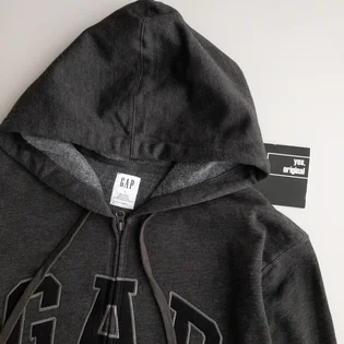 Толстовка чоловіча Gap Logo Zip Hoodie Grey 218871801