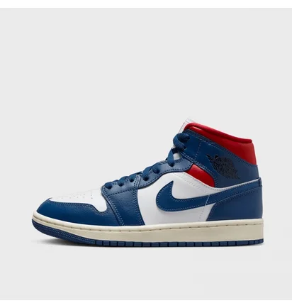 Кроссовки женские Air Jordan 1 Mid Blue/White BQ6472-146