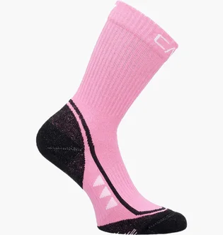 Шкарпетки жіночі CMP Trekking Sock Mid Supersoft 50 Pink (1 пара) 3I19866-H814