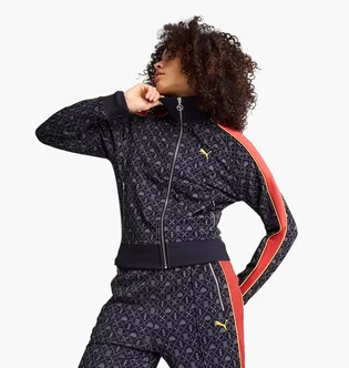 Олимпийка женская Puma T7 Road To Unity All-Over Print Grey 629792-16