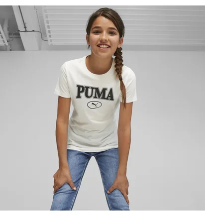 Футболка детская Puma Squad Youth Graphic Tee White 676441-65