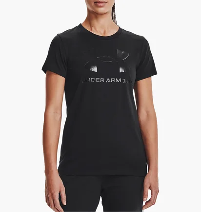 Футболка женская Under Armour T-Shirt Ua W Sportstyle Logo Ss-Blu Black 1356305-433