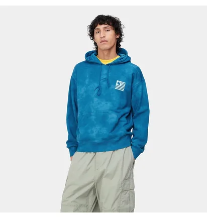 Худі чоловіче Carhartt Wip Hooded Chromo Blue I031405