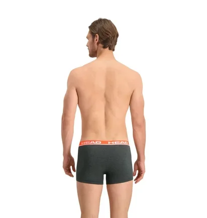 Труси чоловічі HEAD Basic Boxer Grey/Black (2 шт) 701202741-011
