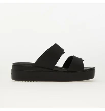 Тапочки жіночі CROCS Brooklyn Buckle Low Wedge Black 207431-001