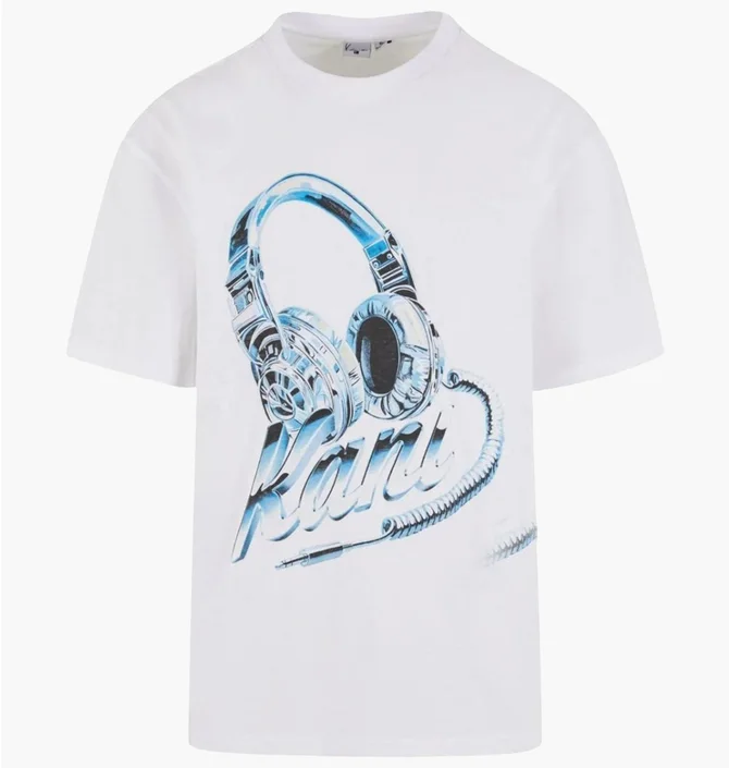 Футболка чоловіча Karl Kani Headphone Print White PD00005347