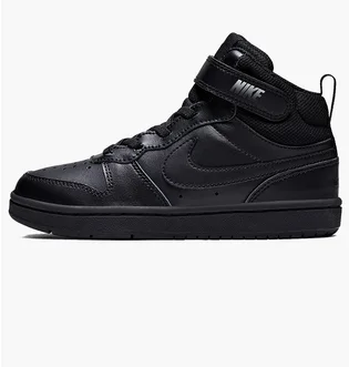 Кроссовки детские Nike Court Borough Mid 2 (Psv) Black CD7783-001